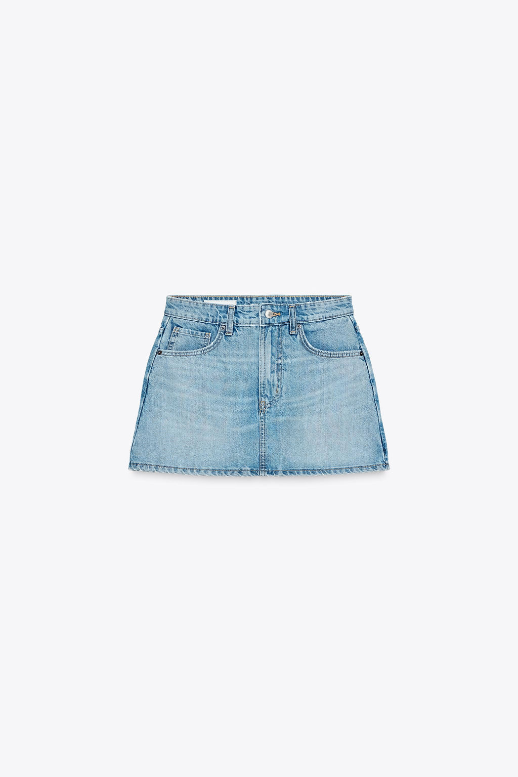 TRF DENIM SKORT - Zara фото 14