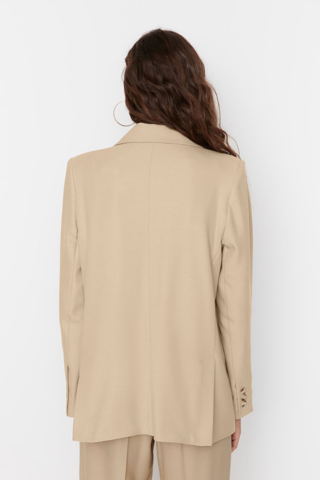 Limited Edition Vizon Regular Astarl? Dokuma Blazer Ceket TWOAW23BC00132