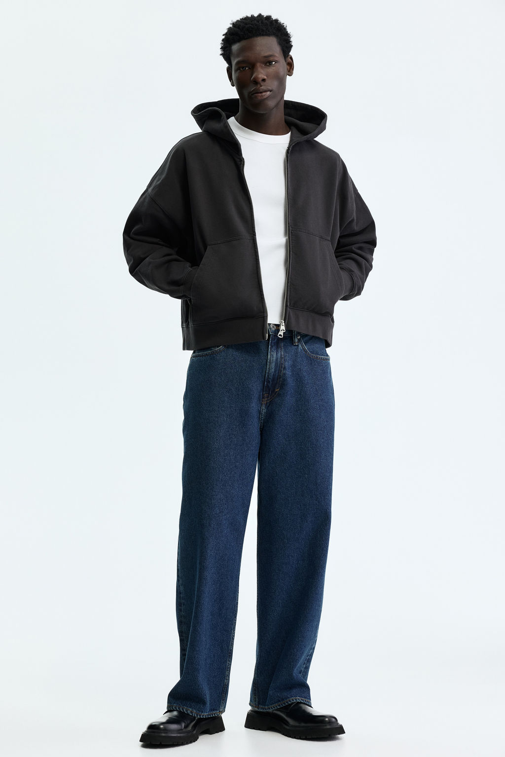 Chaqueta sudadera con cremallera Oversized Fit - H&m фото 4