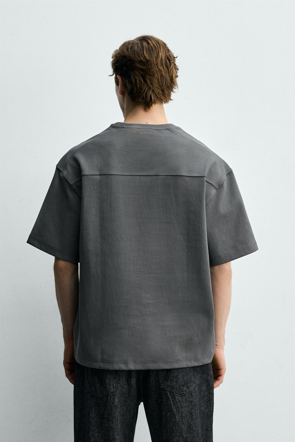 SUDADERA RELAXED FIT INTERLOCK / Azul / Gris - Zara фото 3