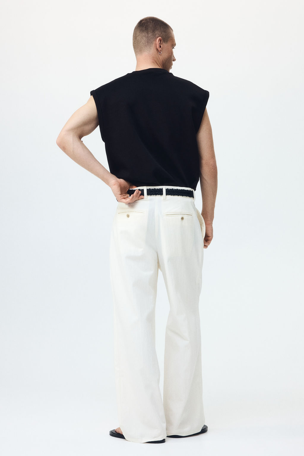 Camiseta sin mangas efecto neopreno Relaxed Fit - H&m фото 6