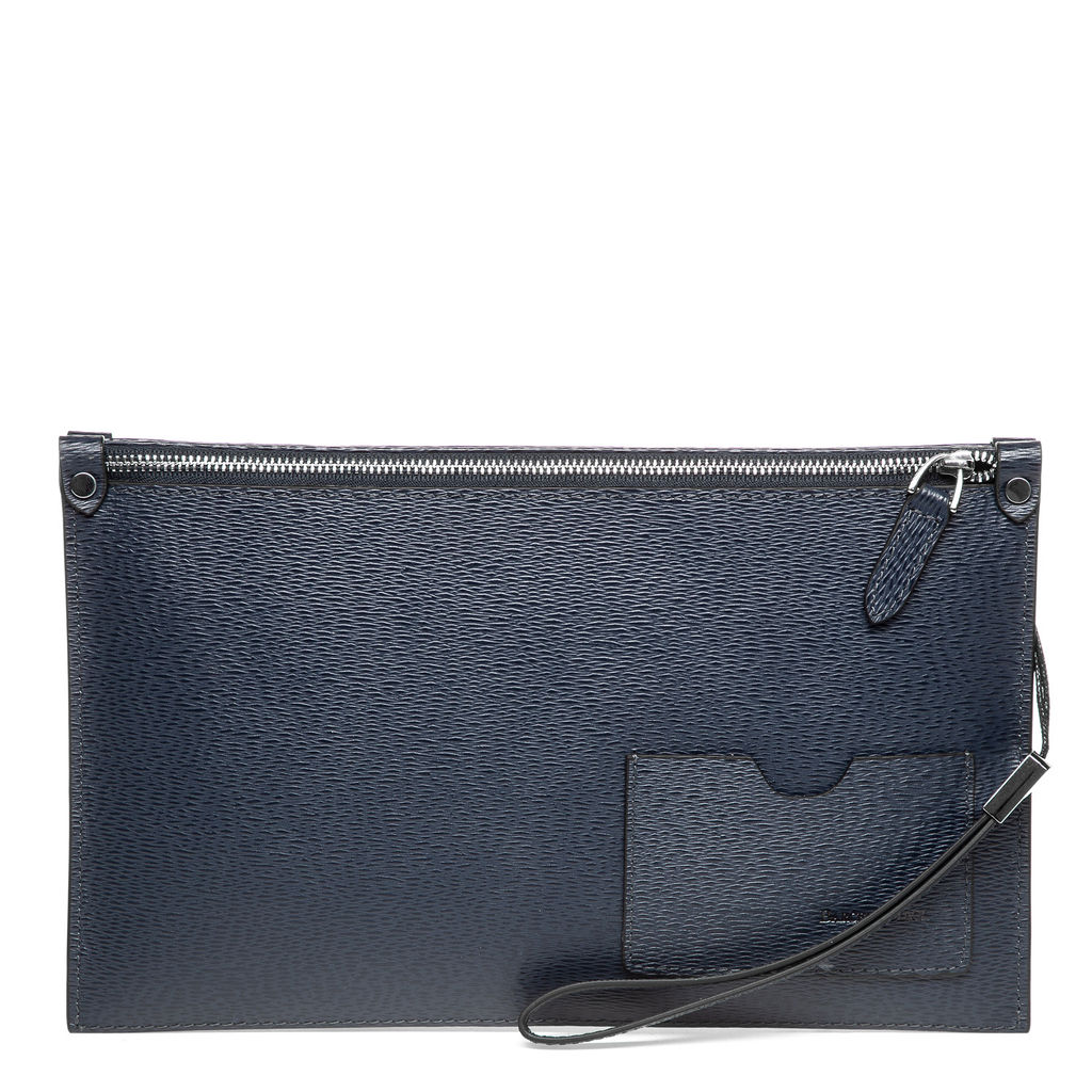 807-3 blue, мужской кожаный клатч Barcelo Biagi