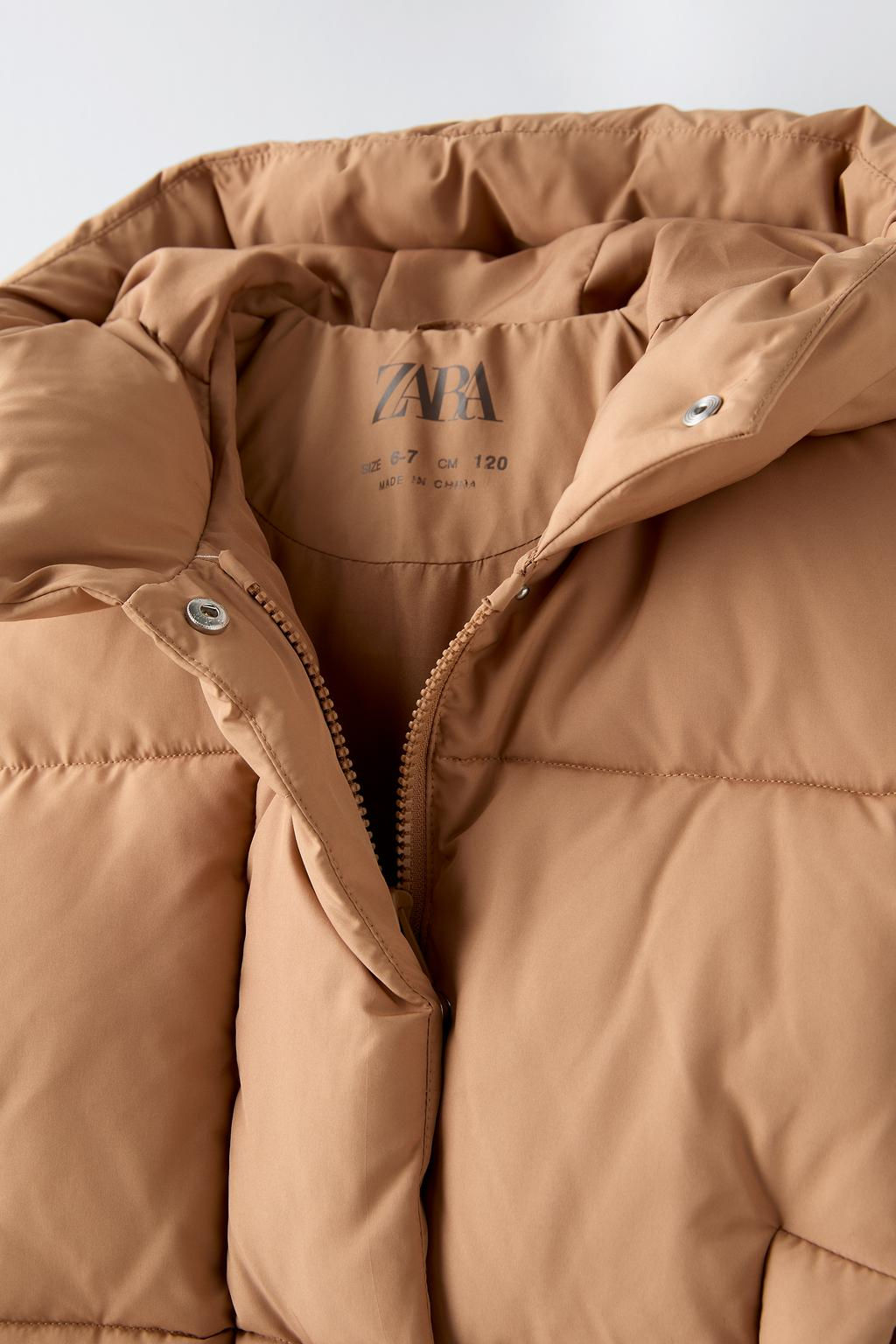 HOODED PUFFER JACKET - Zara фото 13