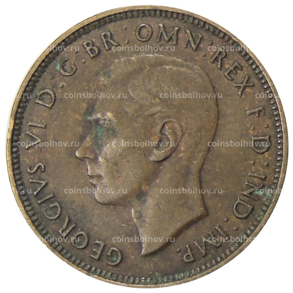 1/2 пенни 1938 года Австралия