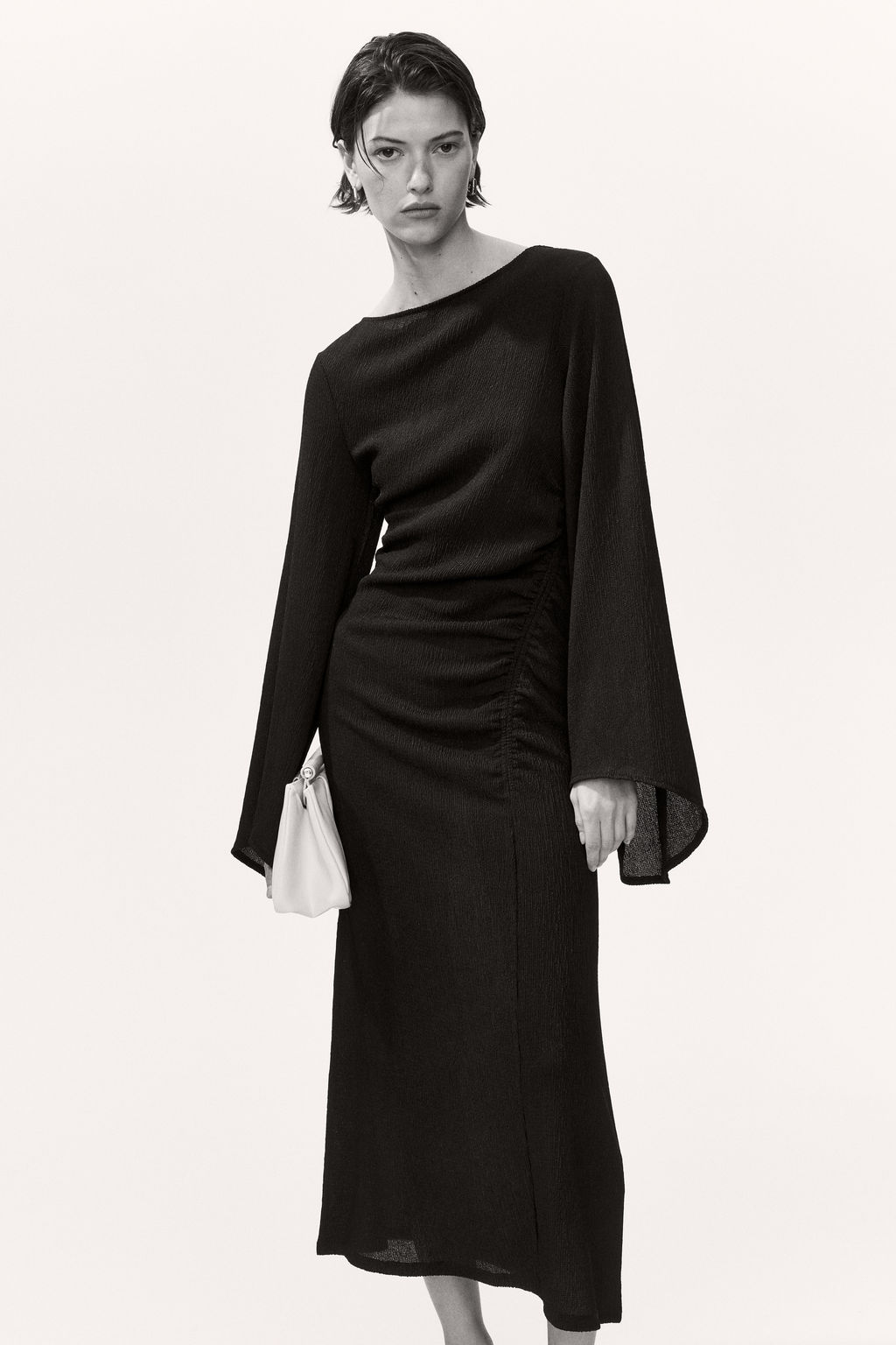 Vestido de punto con mangas trompeta - H&m фото 2