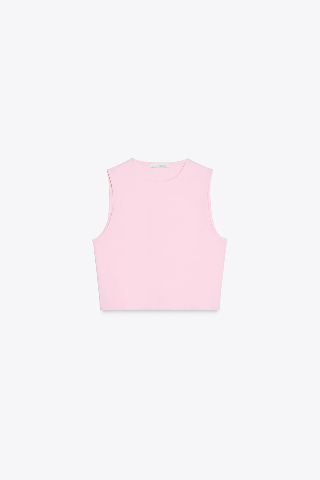 COTTON CROP TOP - Zara фото 26