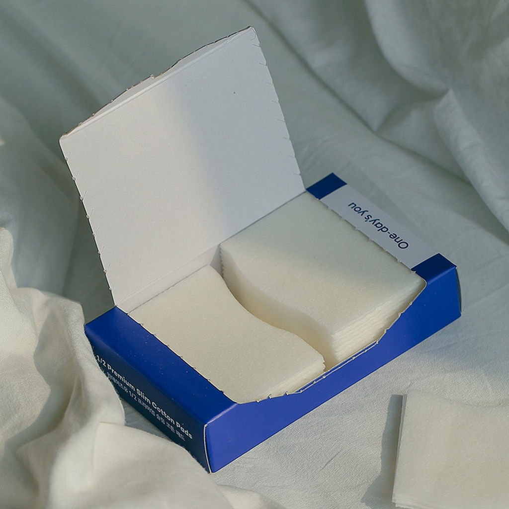 One-days You Тонкие хлопковые пэды для тонера / Premium Slim Cotton Pads 1/2, 20 шт.