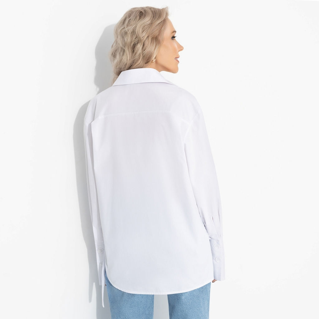 Рубашка на запах из хлопка, Переиграла всех - Charutti фото 5