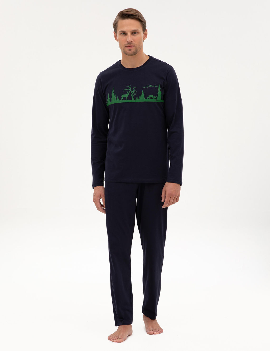 Lacivert Pijama Tak_m_ - Pierre cardin фото 4