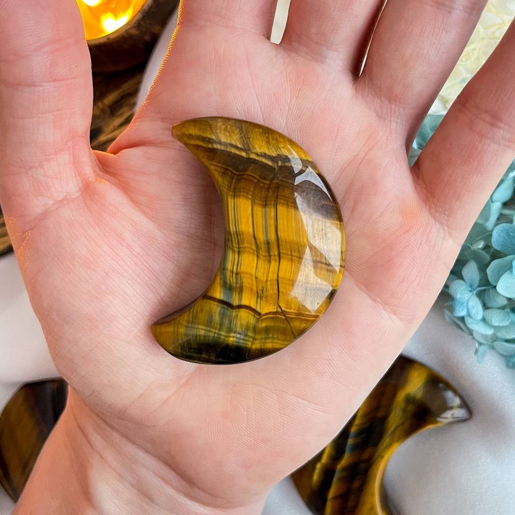 Месяц из Тигрового глаза - Радуга самоцветов фото 3