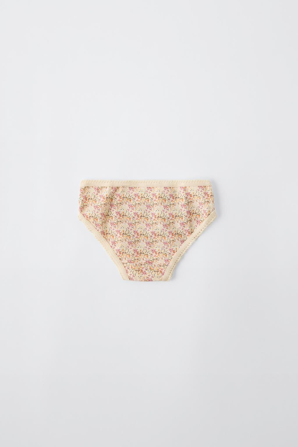 AGES 6-14 YEARS/ 6-PACK OF FLORAL PRINT BRIEFS - Zara фото 4