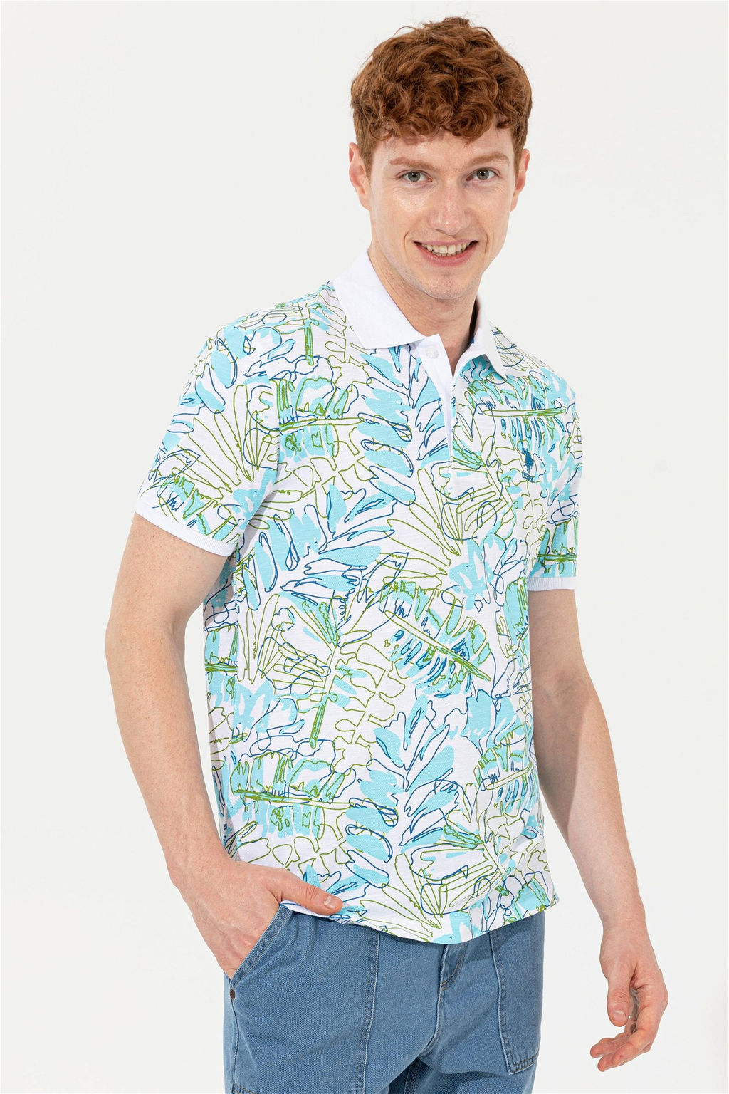 U. S. Polo Assn Мужская футболка-поло Petrol - U.s. polo assn фото 9