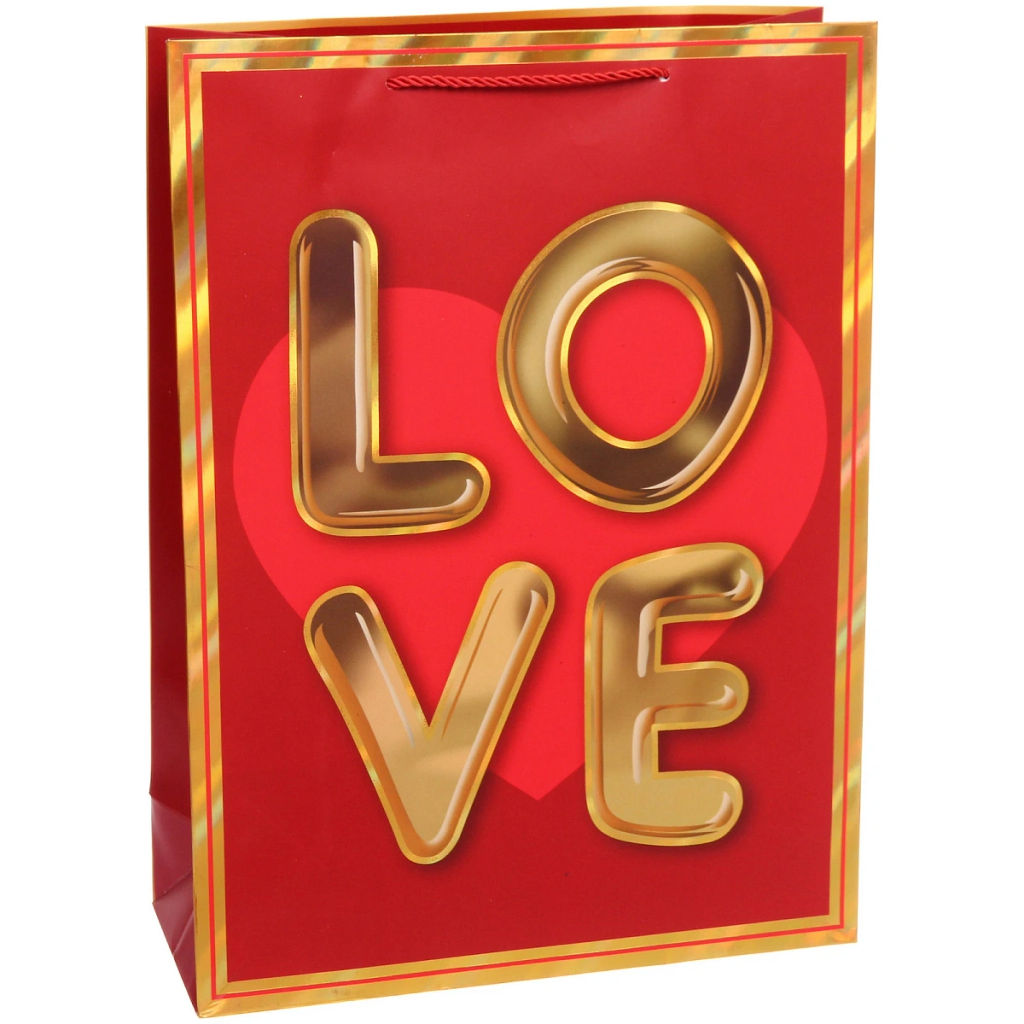 Пакет подарочный "My love" 31*42*12 см