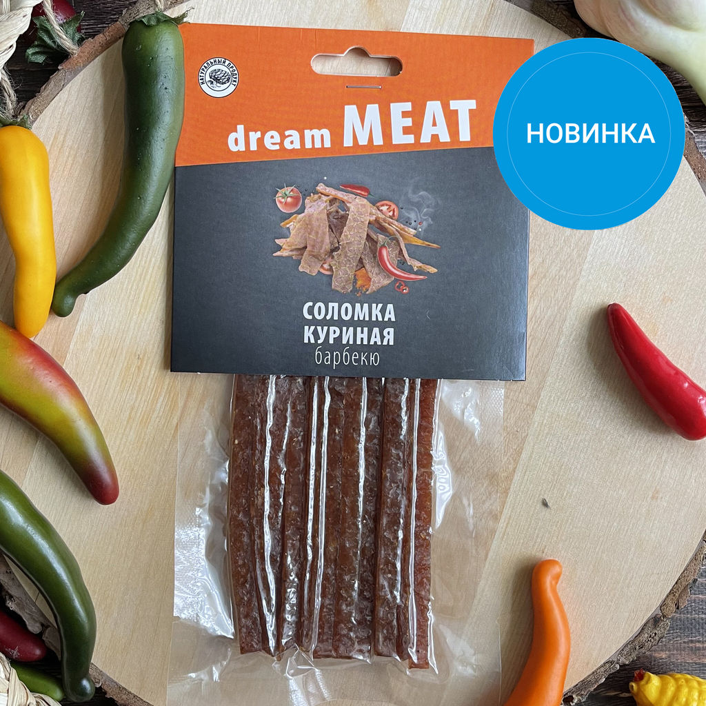 Соломка куриная Барбекю dreamMeat , 40г  фото 3