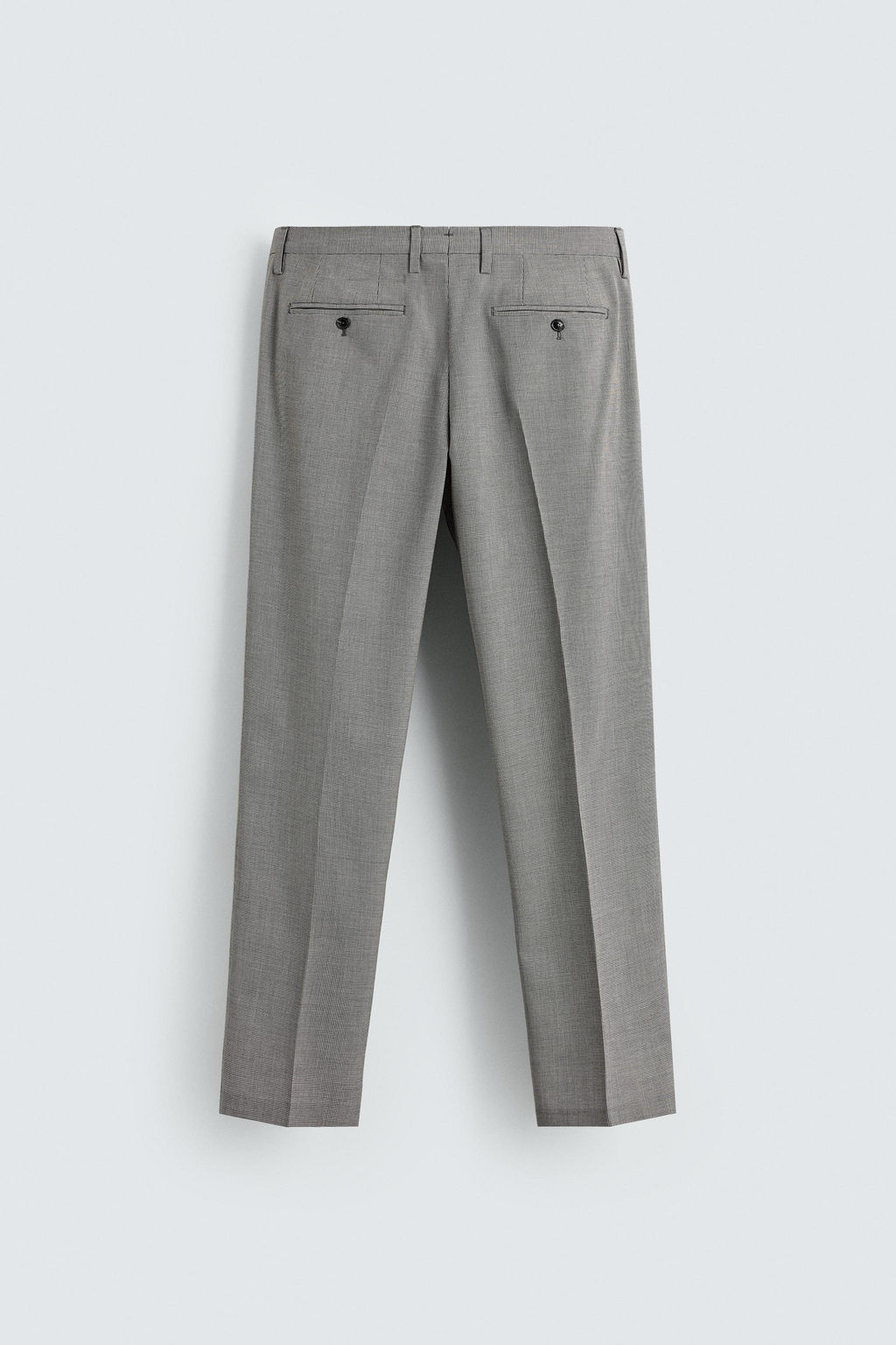 PANTAL?N REGULAR FIT TRAJE PATA DE GALLO / Negro / Blanco - Zara фото 6