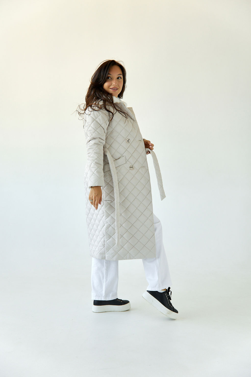 Куртка женская демисезонная 25660 (серый опал) - Kankan фото 8