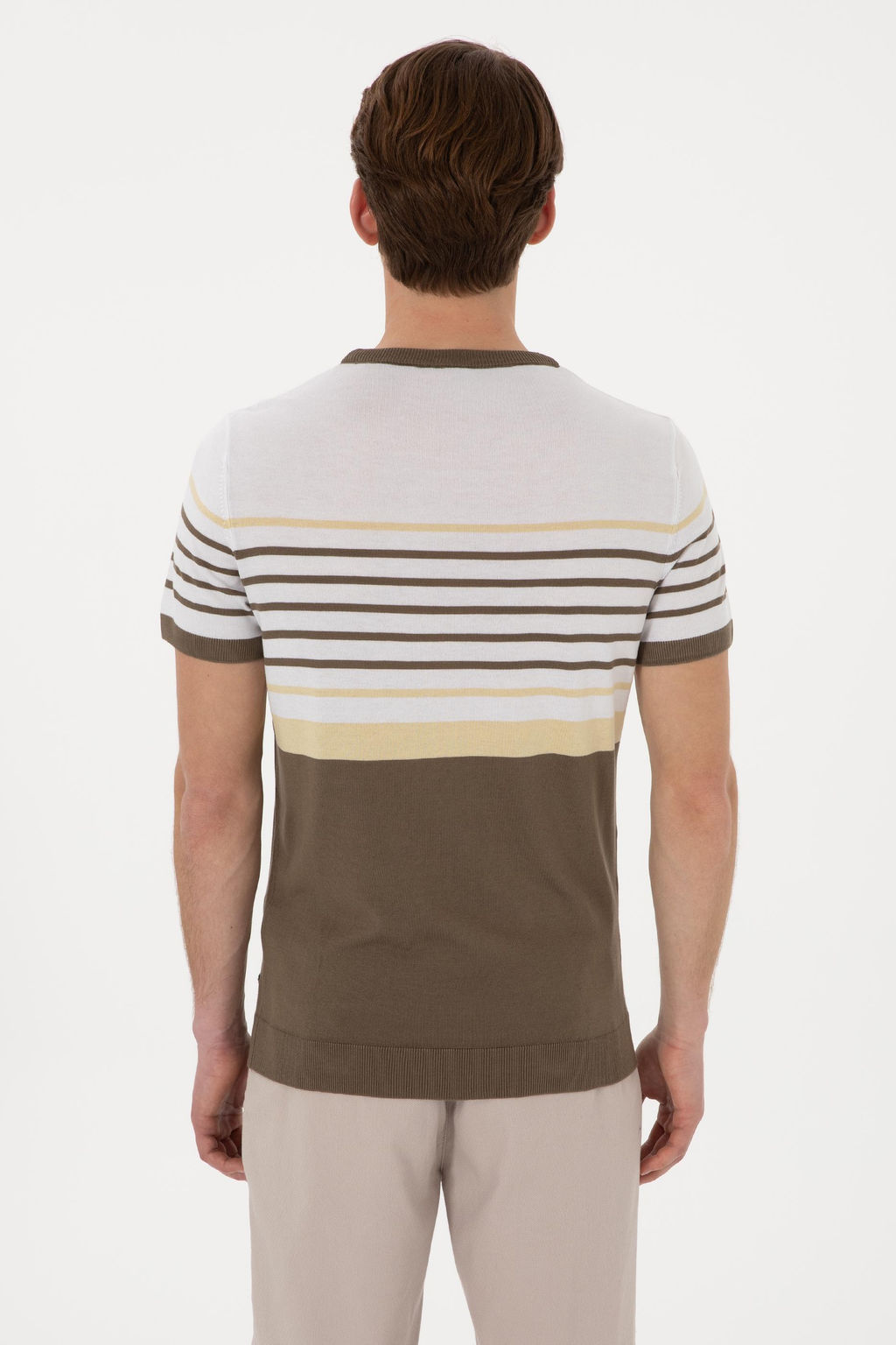 Erkek Slim Fit Bisiklet Yaka Vizon Ti__rt Sepette S_rpriz _ndirim - U.s. polo assn фото 5