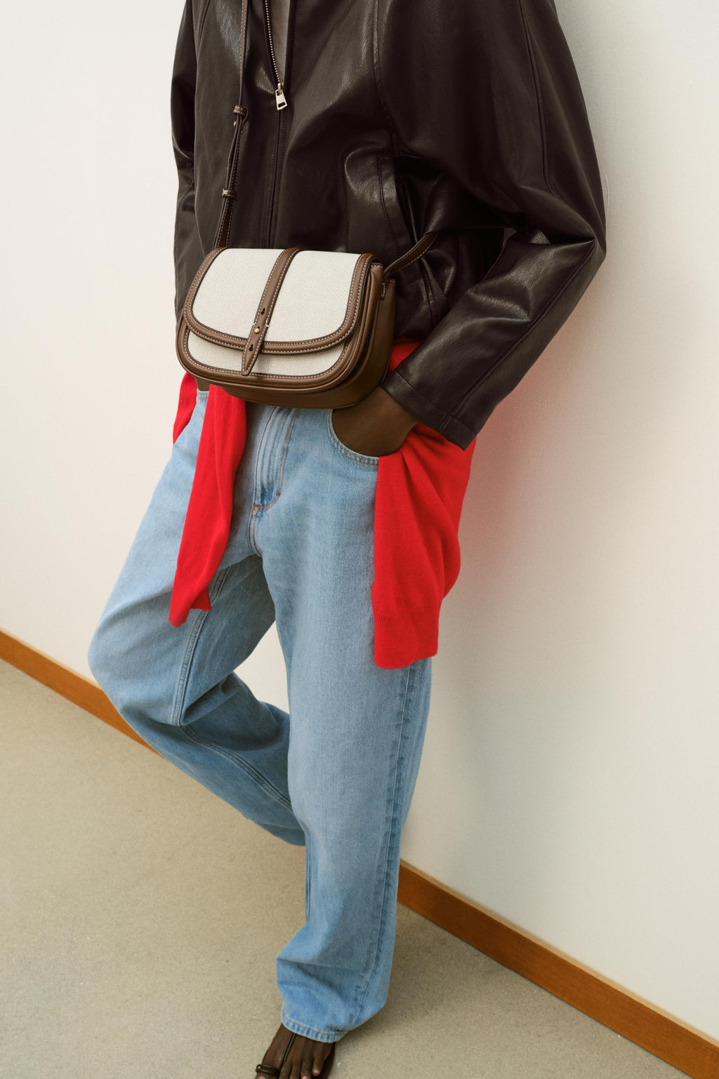 BOLSO COMBINADO BANDOLERA / Beige claro - Zara фото 2