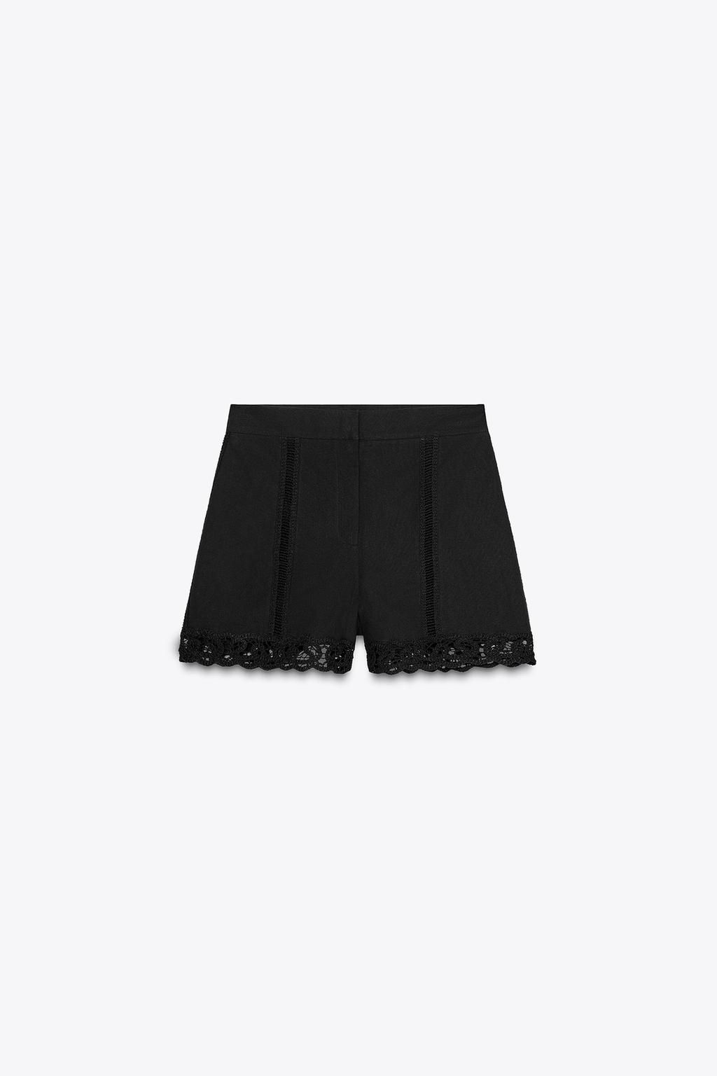ZW COLLECTION CROCHET BERMUDA SHORTS - Zara фото 7