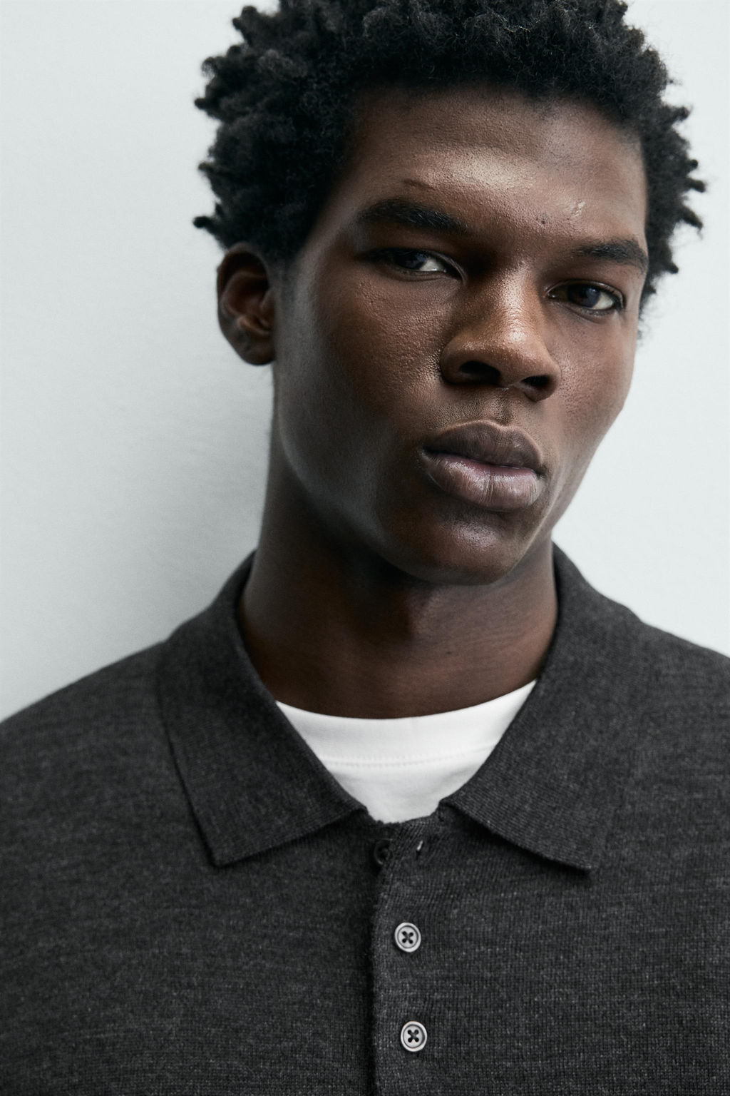 POLO PUNTO LANA / Gris antracita - Zara фото 5