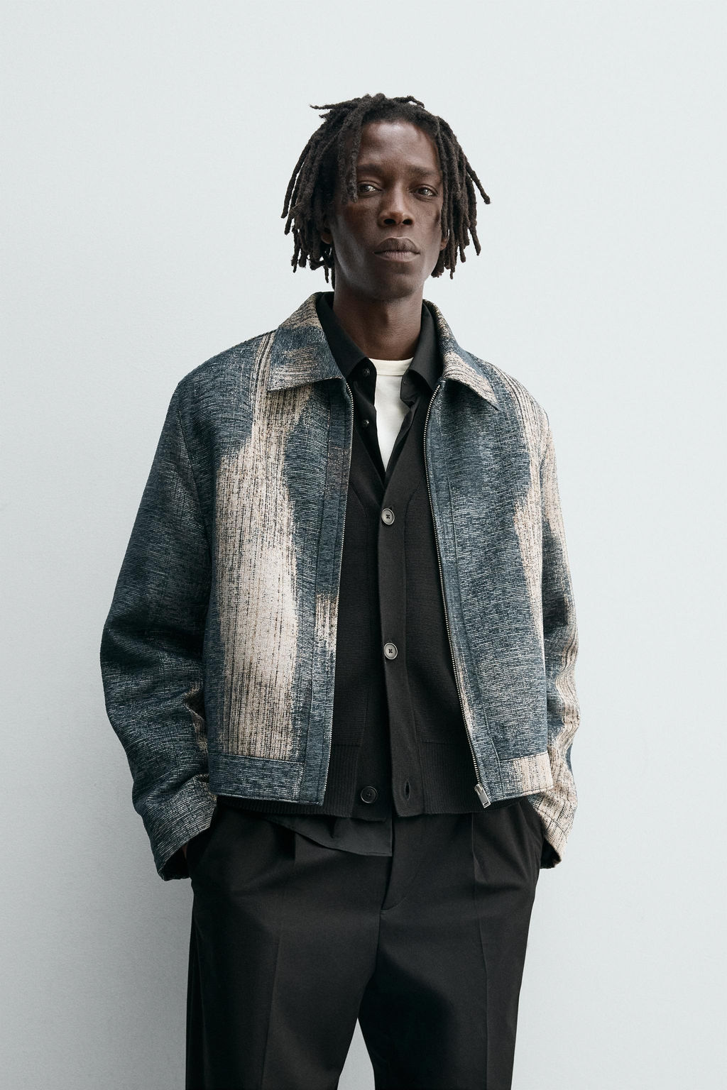 ABSTRACT JACQUARD JACKET