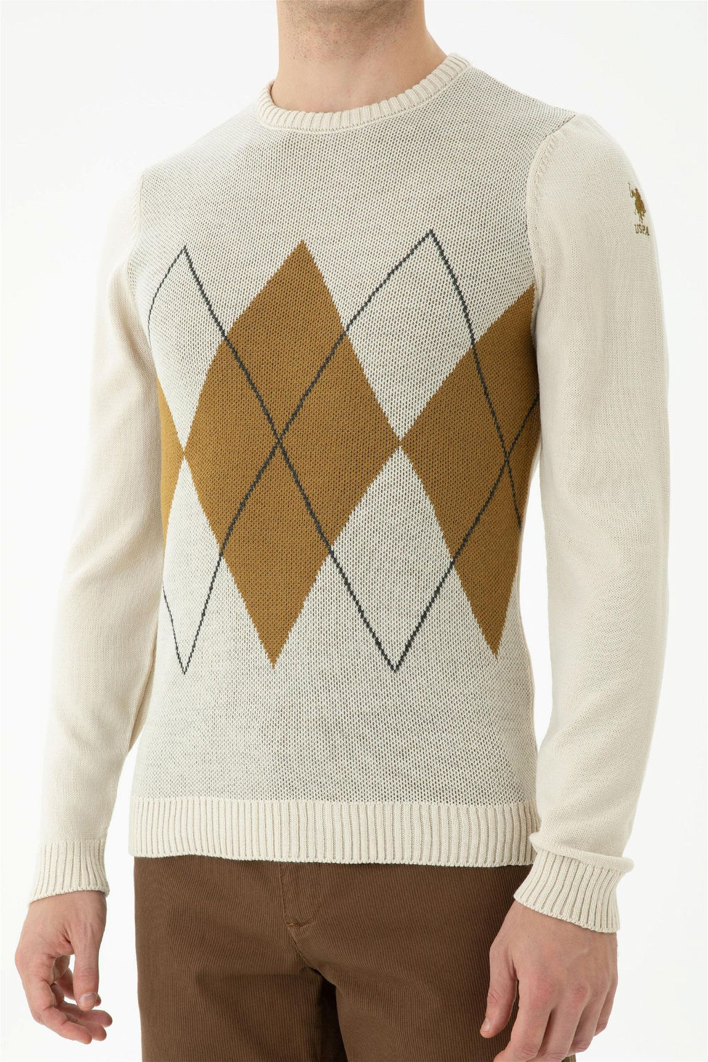 U. S. Polo Assn Мужской свитер с камнем - U.s. polo assn фото 6