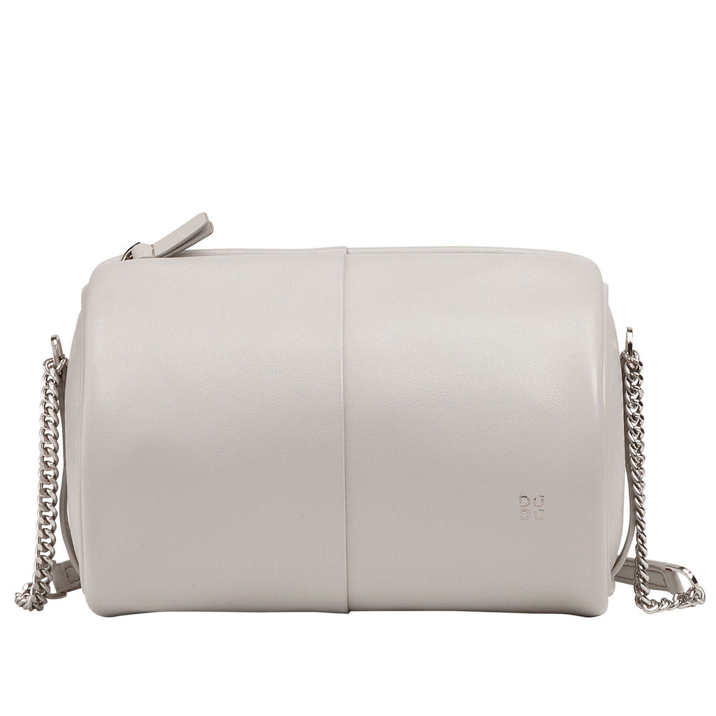 Итальянская кожаная сумка DuDu Bags серии Abigail | жемчужный серый - Dudubags фото 2