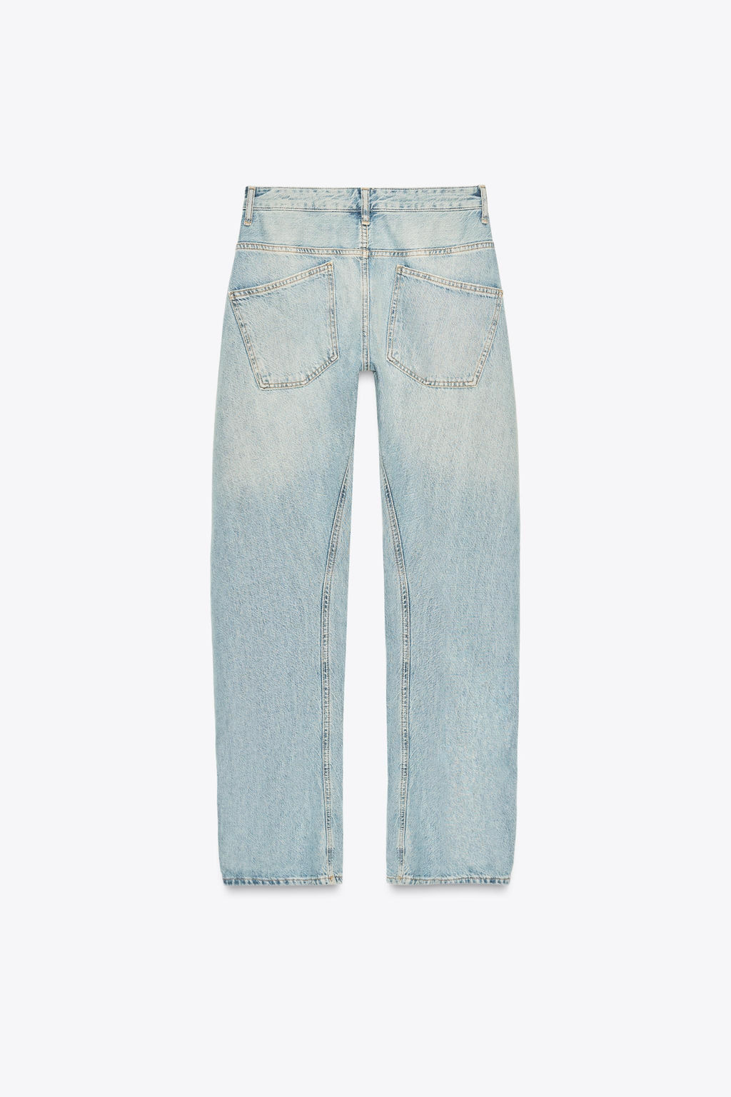 TRF SHIFTED SEAM LOW WAIST JEANS - Zara фото 8