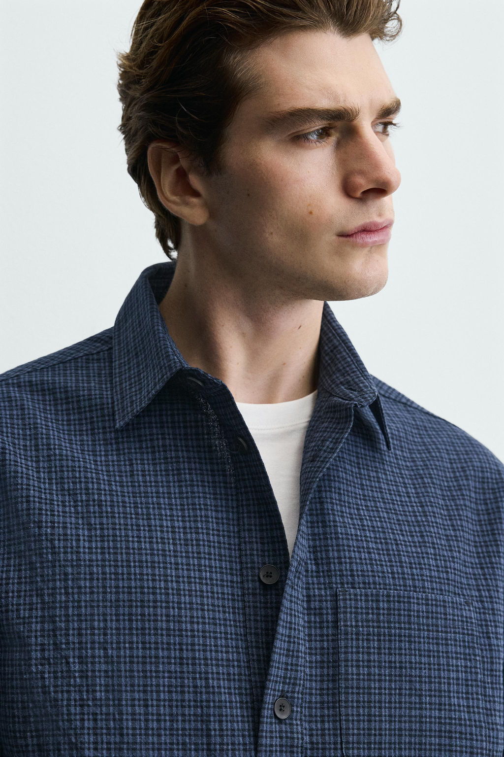 CAMISA POLO REGULAR FIT CUADROS / Azul - Zara фото 6
