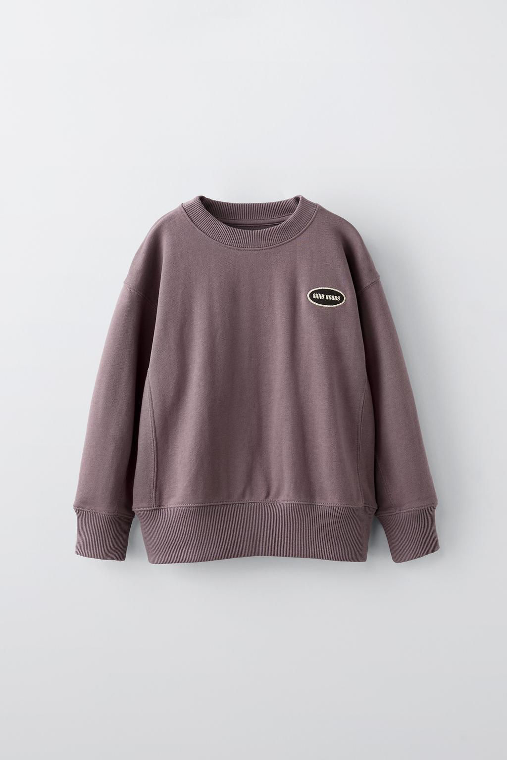 SWEATSHIRT WITH EMBROIDERED PATCH - Zara фото 2