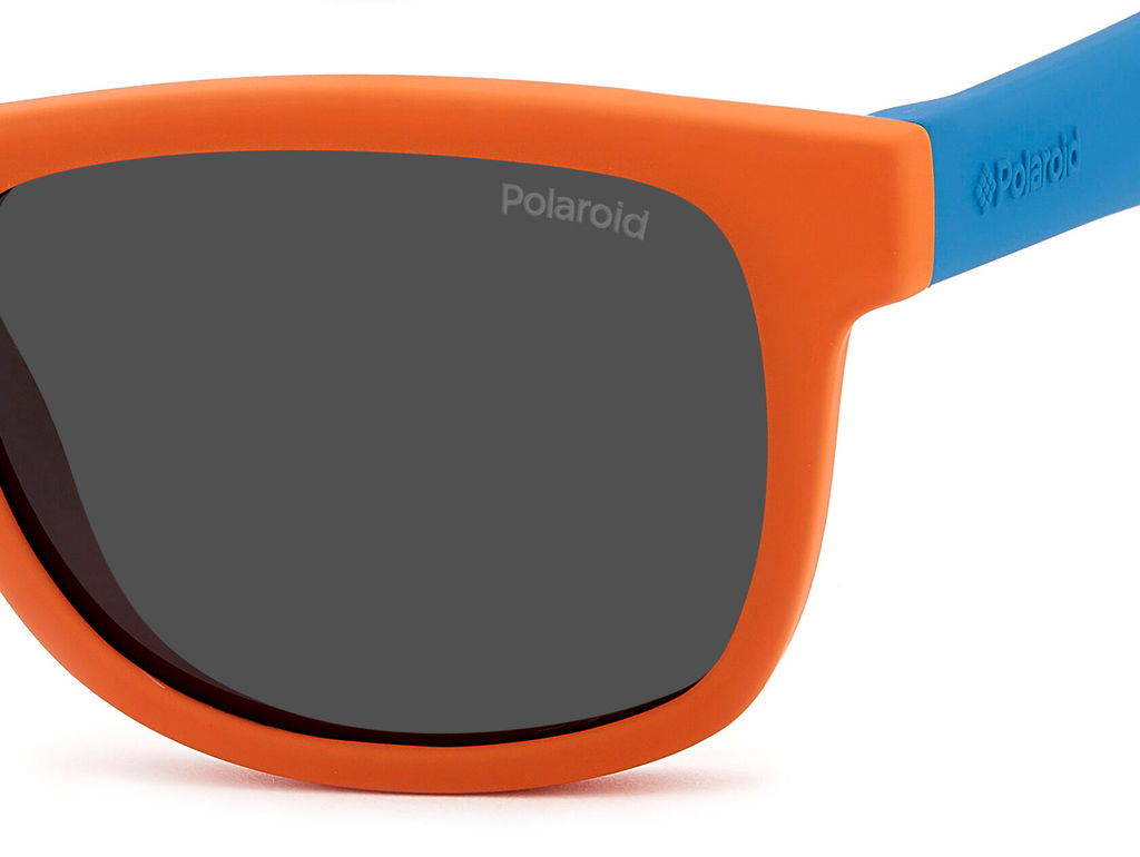 Солнцезащитные очки Polaroid Kids PLD 8020/S Оранжевый, детские  фото 4