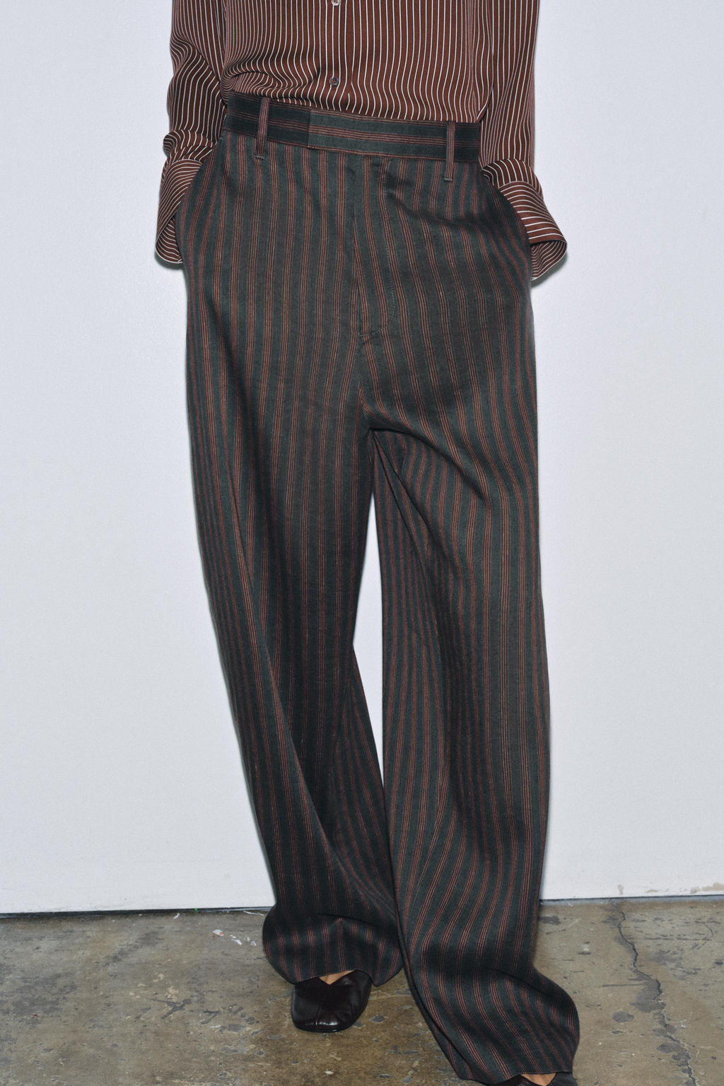 ZW COLLECTION STRIPED TROUSERS - Zara фото 2