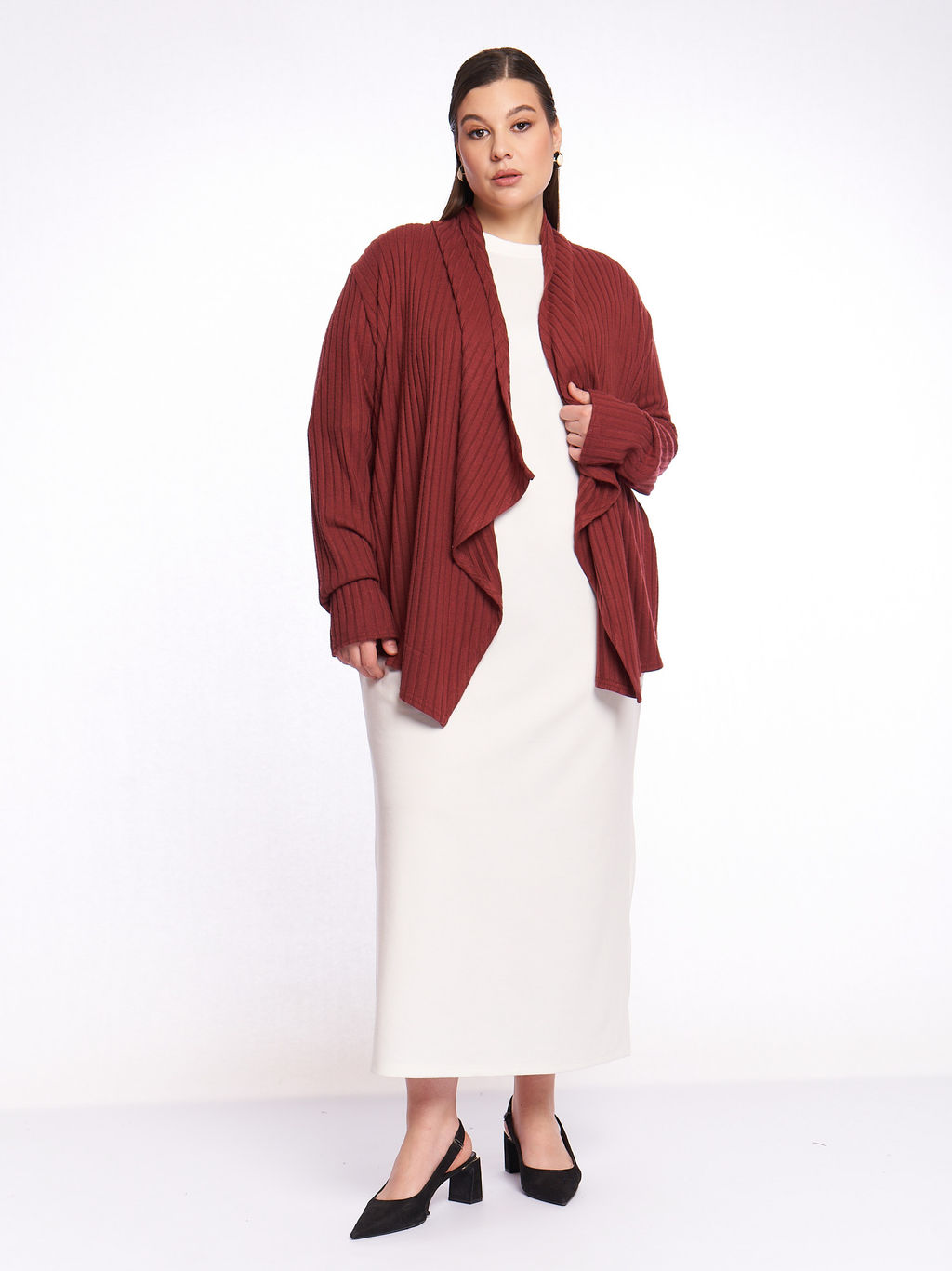 Платье из плотного трикотажа PP51506WHT04