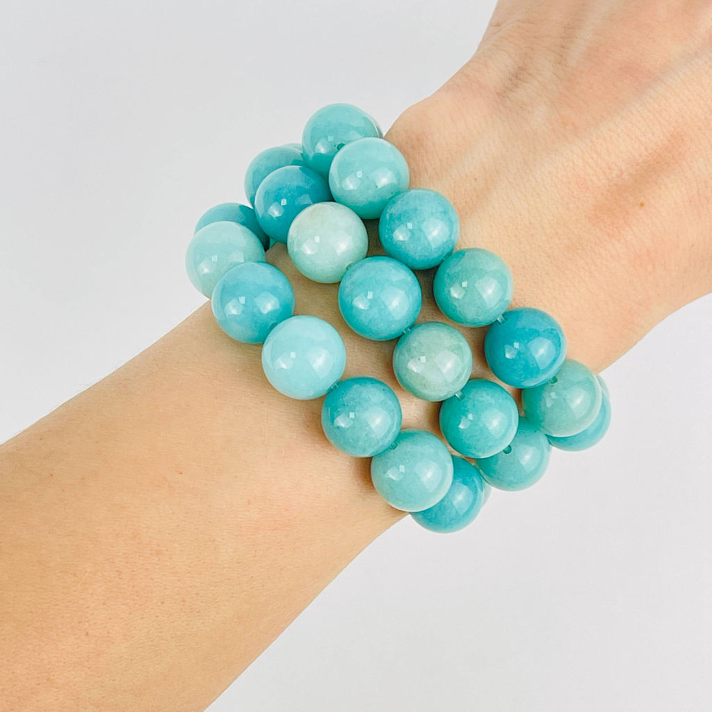 Бусины для украшений из Амазонита (30 бусин) - Радуга самоцветов фото 2