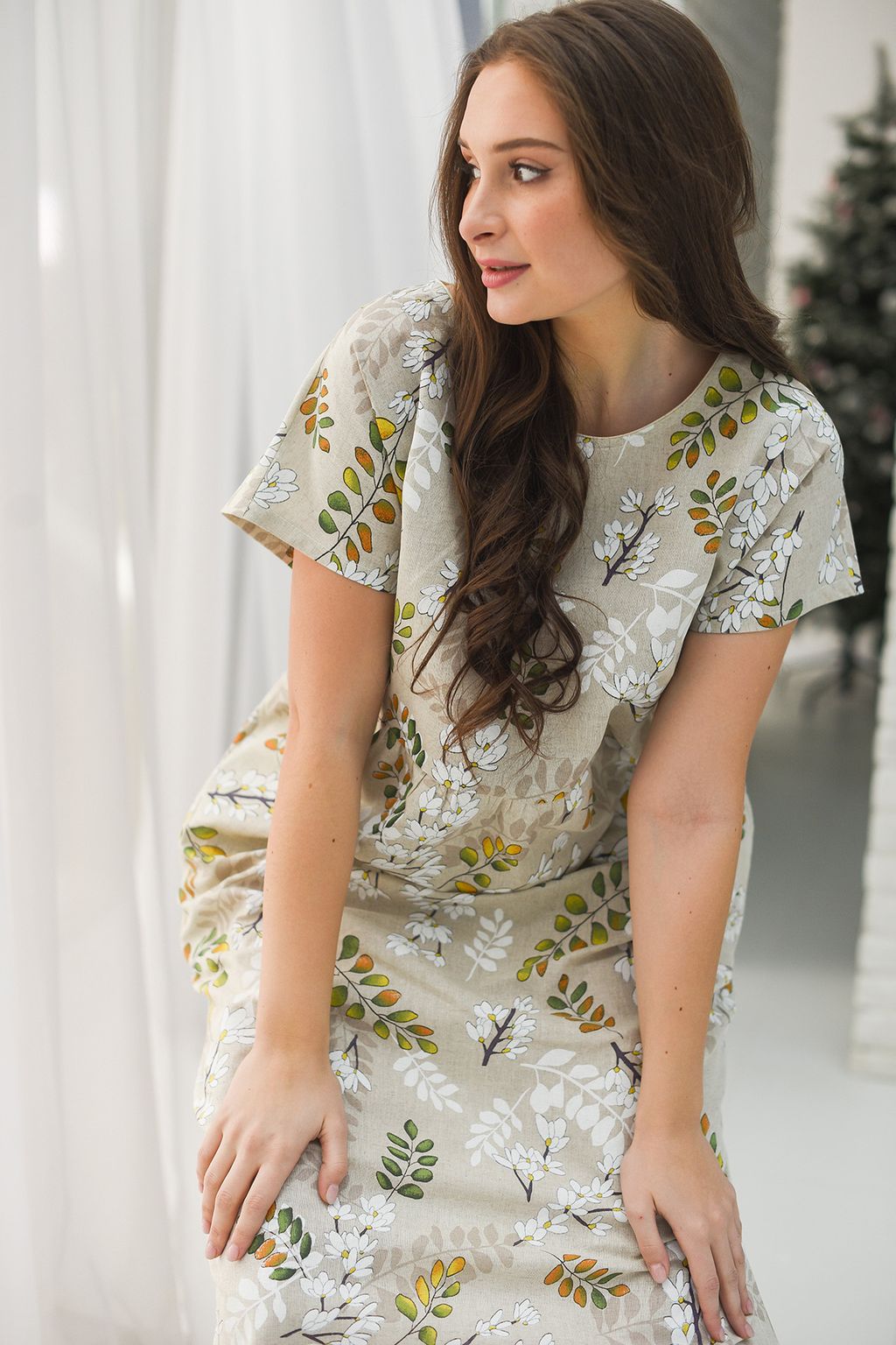 Платье Хлопок 70% Лён 30% Кострома 2 - Оптима фото 7