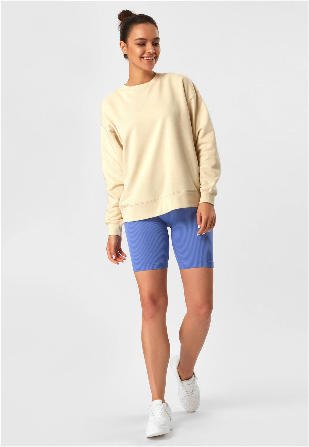 TEKSA Шорты женские высокая талия WHS 001 very peri very peri - Conte elegant фото 6