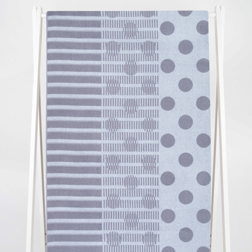 Полотенце махровое 6с102.411ж1 Горох (серебряный1) 67х150см