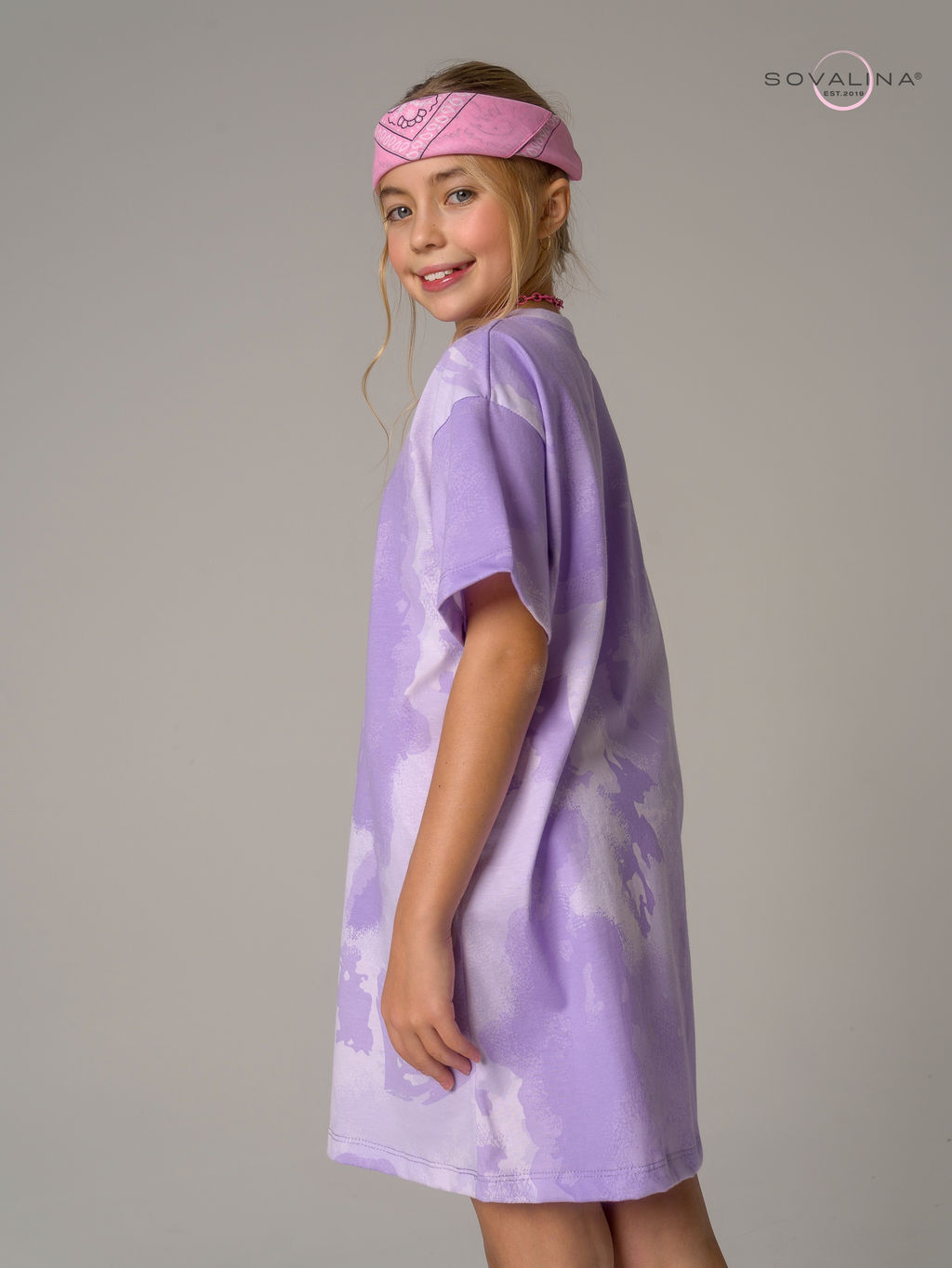 Платье Teen тайдай лаванда - Sovalina фото 8