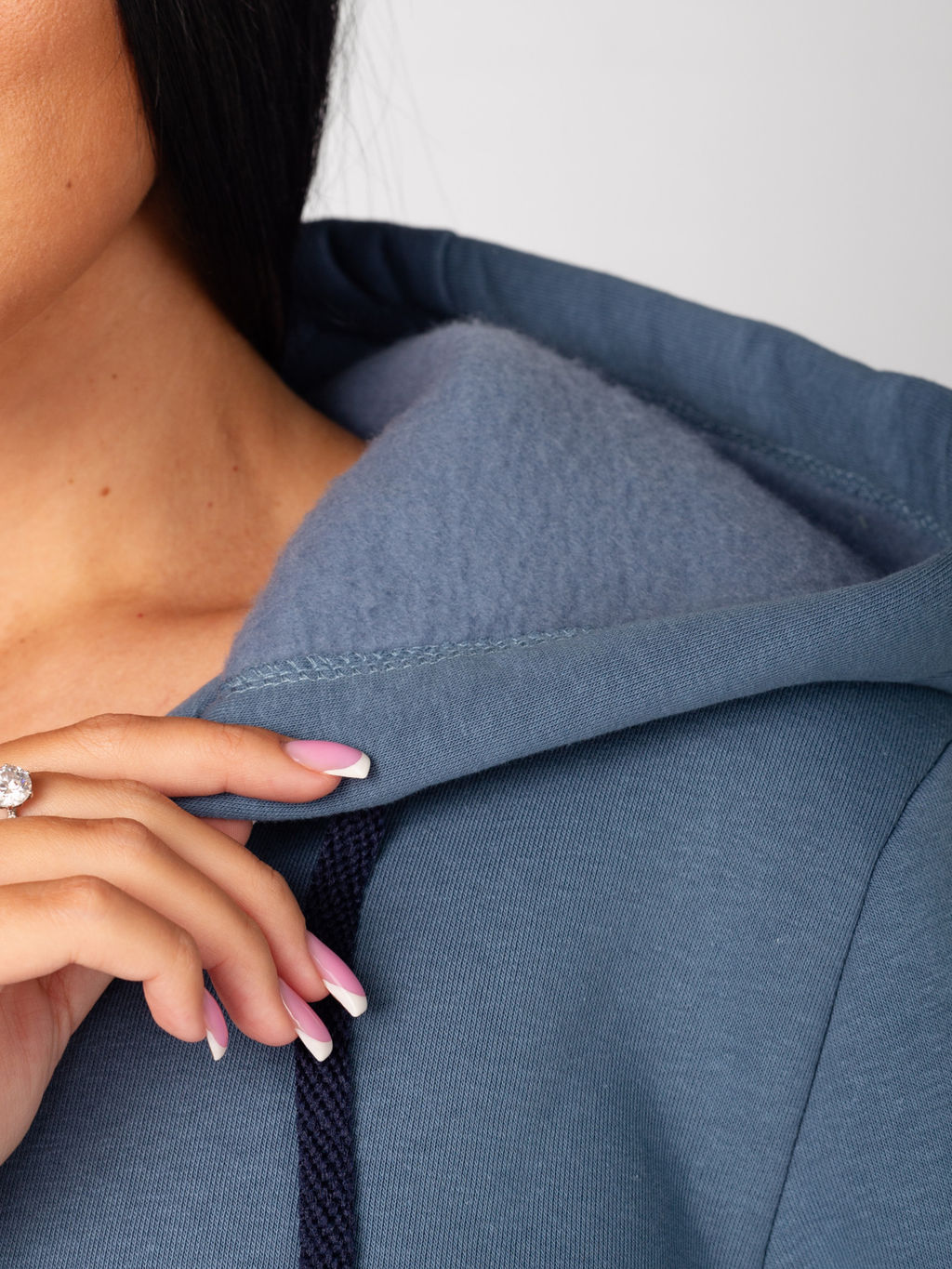 Толстовка женская футер начес 3-х нитка РОКСАНА ИНДИГО - Domtrik Домашний трикотаж фото 4