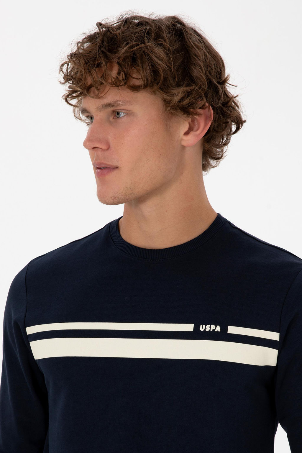 Erkek Lacivert Sweatshirt Sepette S_rpriz _ndirim