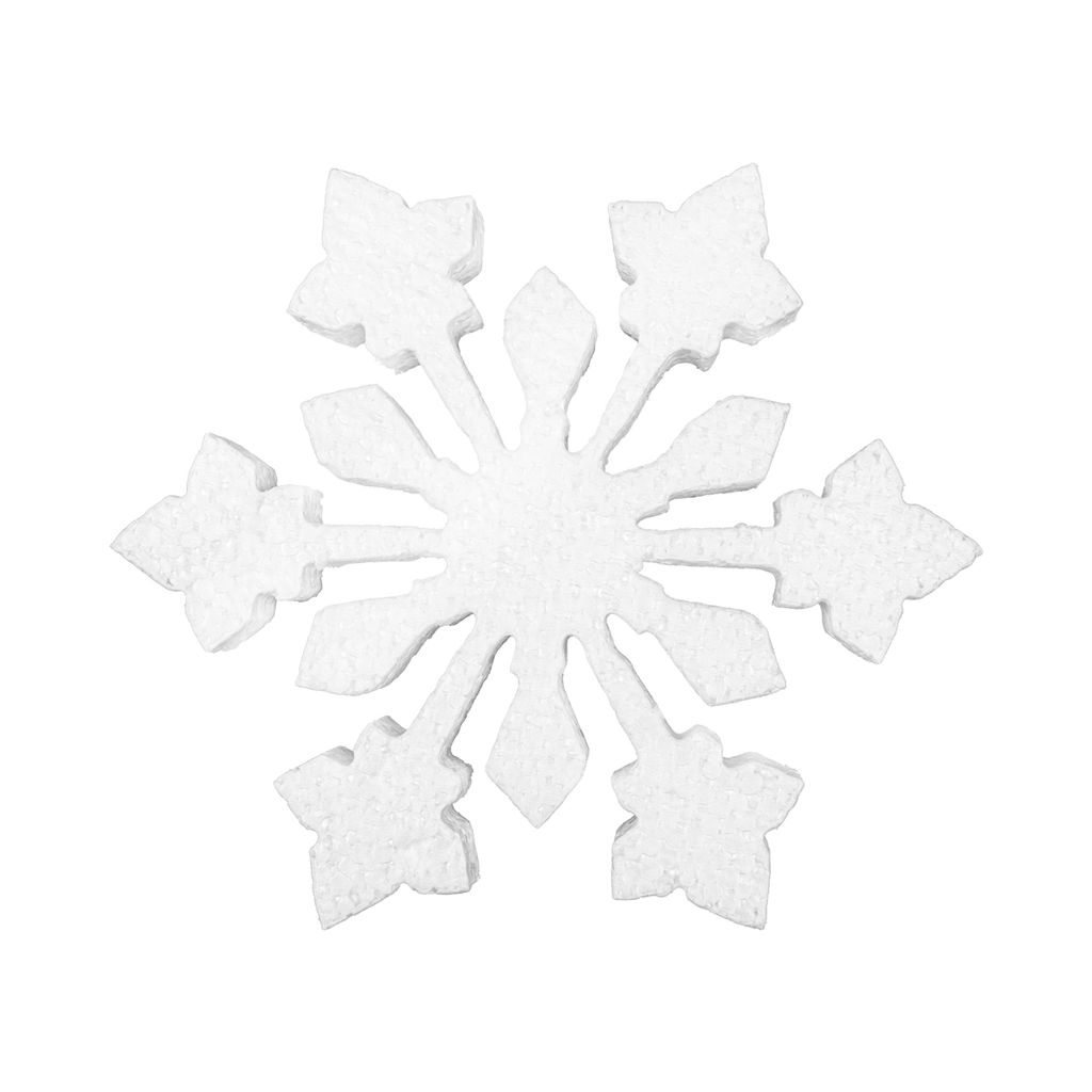 Love2art DPZ-S Заготовка для декора №013 пенополистирол d 15 см 2 см 1 шт 04 Снежинка Новогодняя радость 150 мм, 1 шт