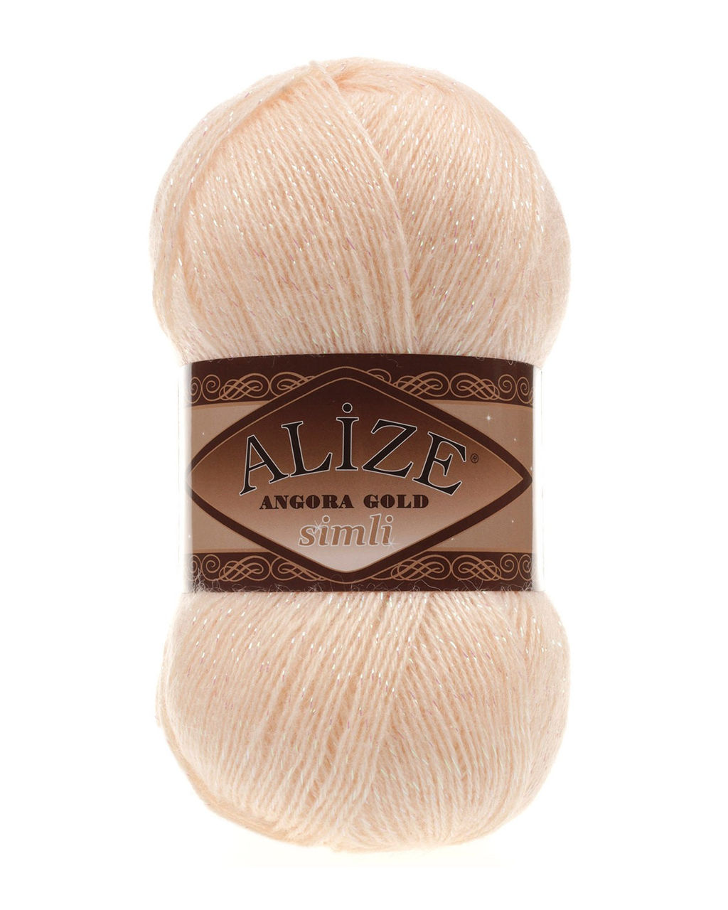 Ангора голд сим (Angora gold sim) пряжа Alize 20%шерсть 5%метанит 75%акрил 5х100г/500м фото 32