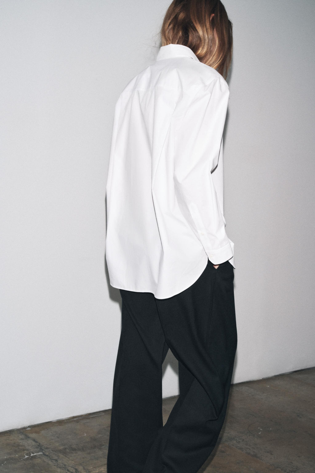 ZW COLLECTION WOOL TROUSERS WITH TURN-UP WAIST - Zara фото 3
