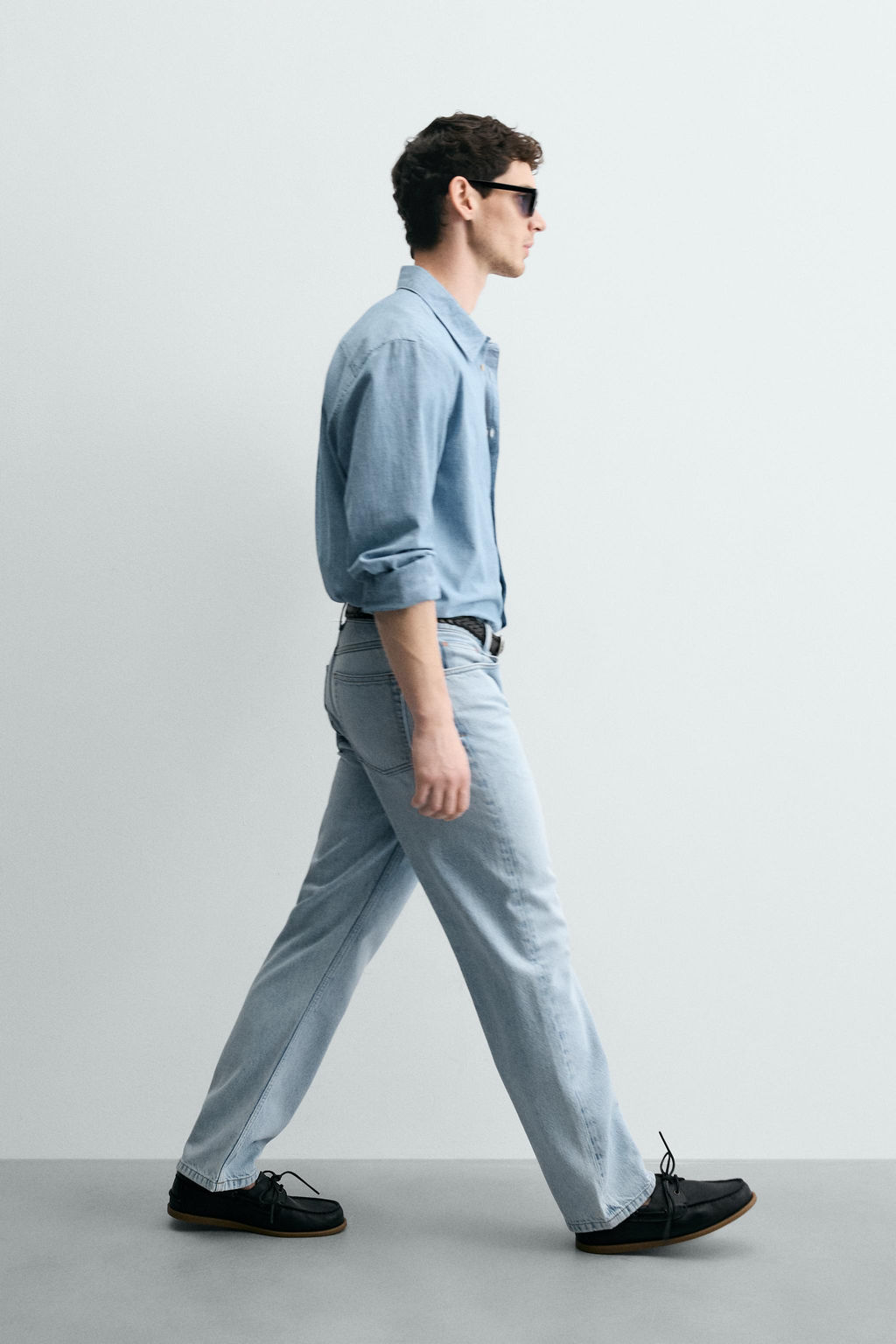 JEANS STRAIGHT FIT ALGOD?N - LYOCELL / Azul claro - Zara фото 10