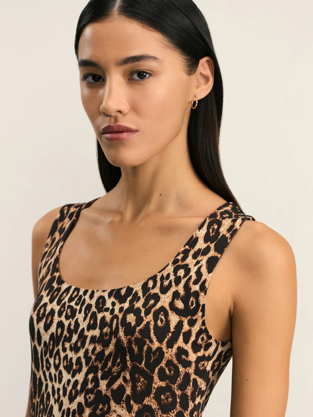 Базовый топ с широкими бретелями с принтом / Zarina  фото 6