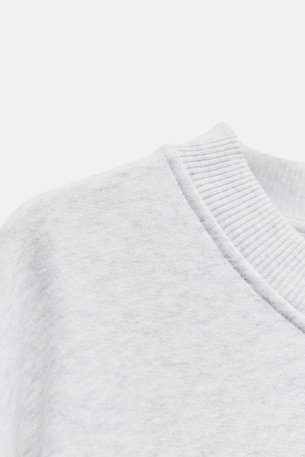 SWEATSHIRT WITH RAISED SLOGAN - Zara фото 7