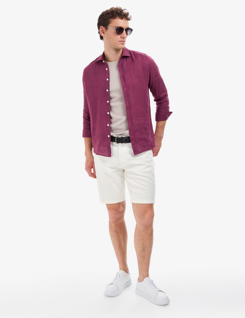 M_rd_m %100 Keten Regular Fit Uzunkollu G_mlek