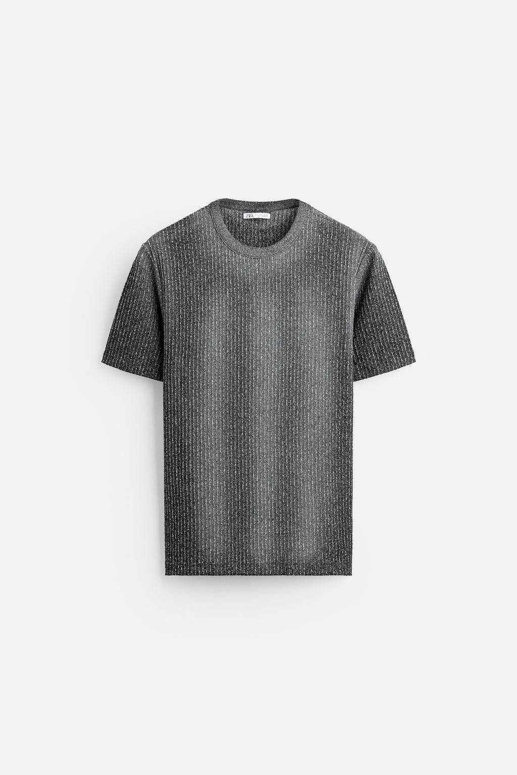 SPRAY PRINT KNIT T-SHIRT - Zara фото 7