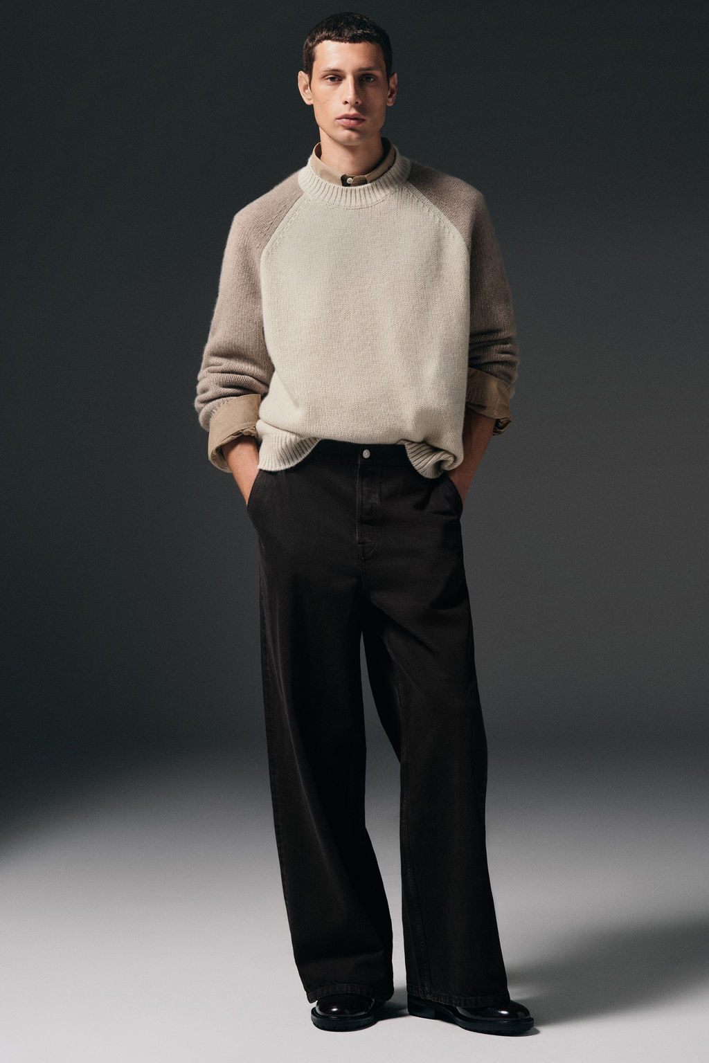 JERSEY CASHMERE EN BLOQUES DE COLOR - H&m фото 6