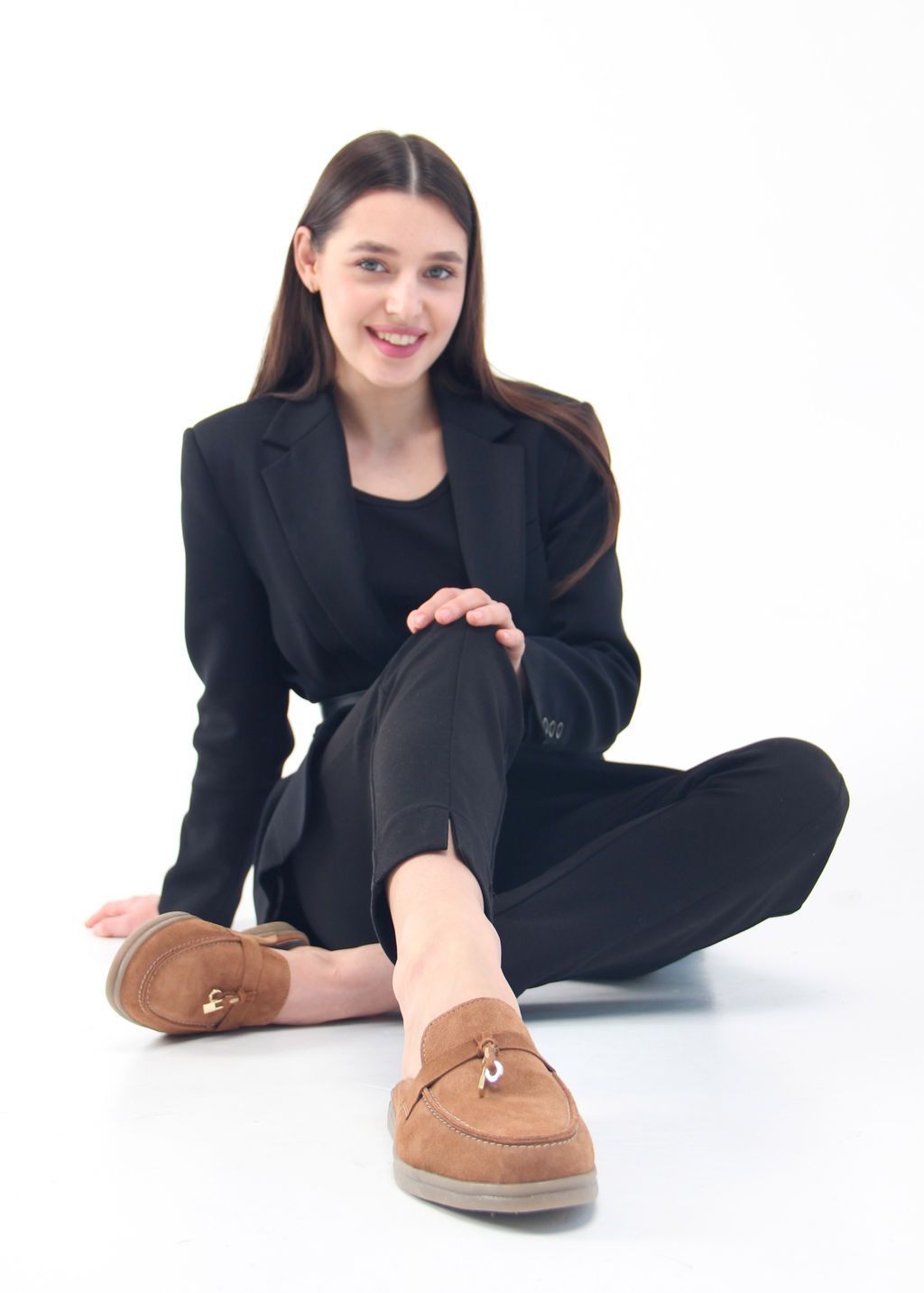 Мюли 1070.2614be. светло коричневая замша